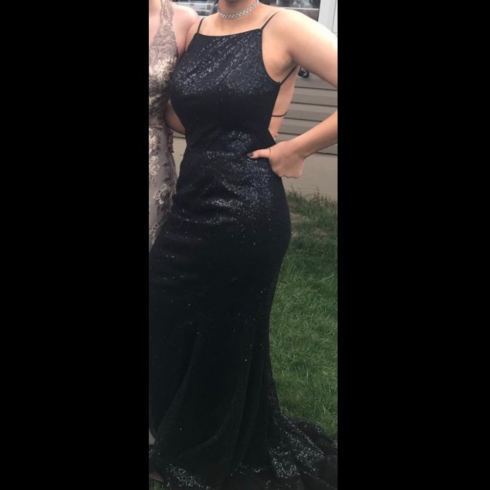 Gorgeous black sequin formal dress